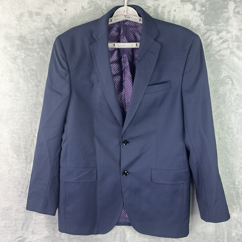 Ted Baker London Endurance‎ Blazer 40R Navy Wool Sport Coat Mens